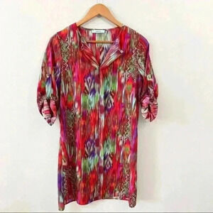 Karlie colorful shift dress